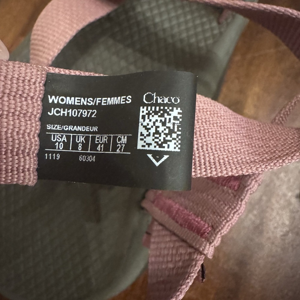 Chaco Z Cloud 2 Womens Size 10 Sandals Solid Rose Hiking Water Shoes Outdoor - Picture 7 of 8